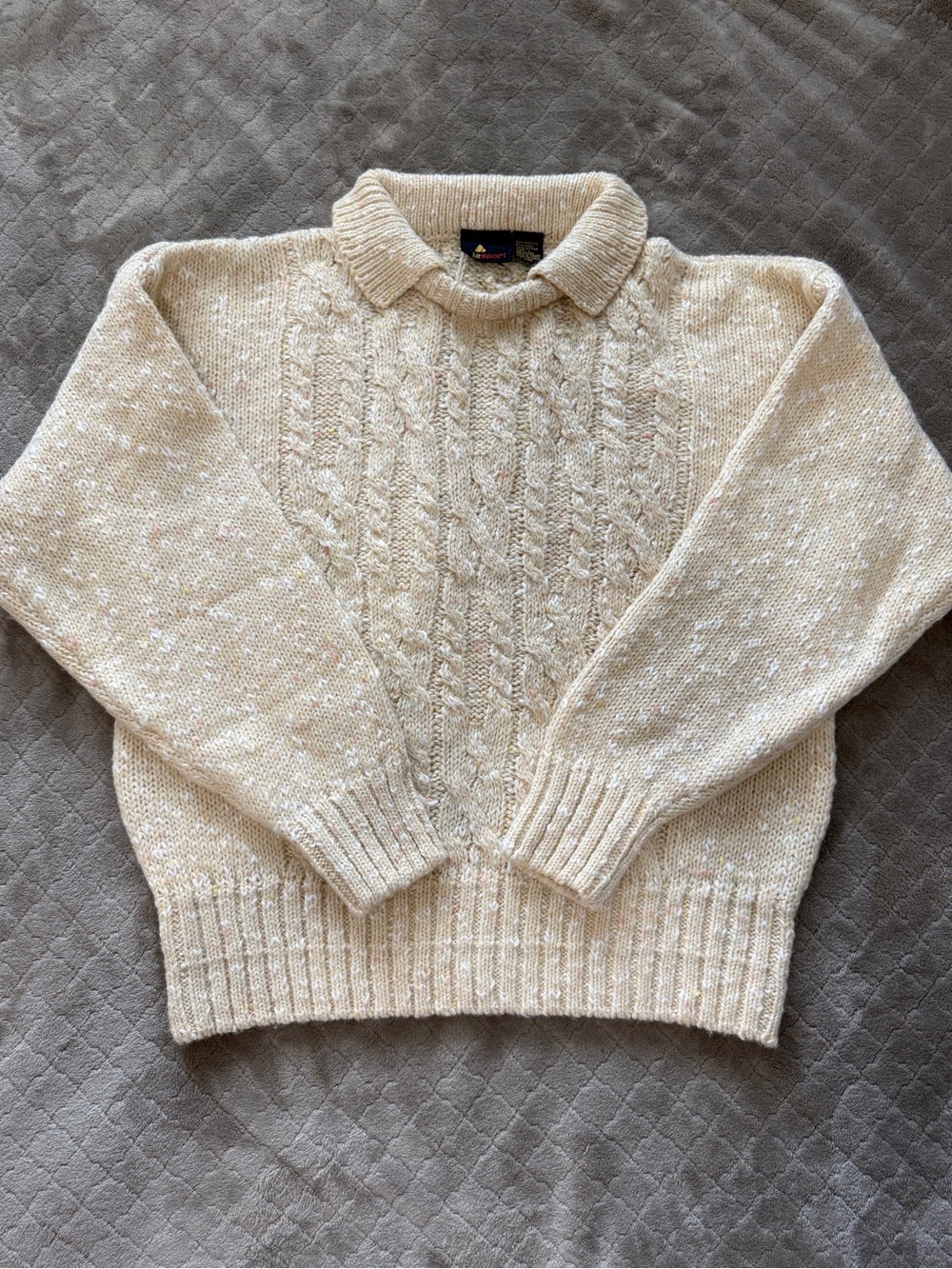 Vintage Liz Sport Cable Knit Sweater Women’s L